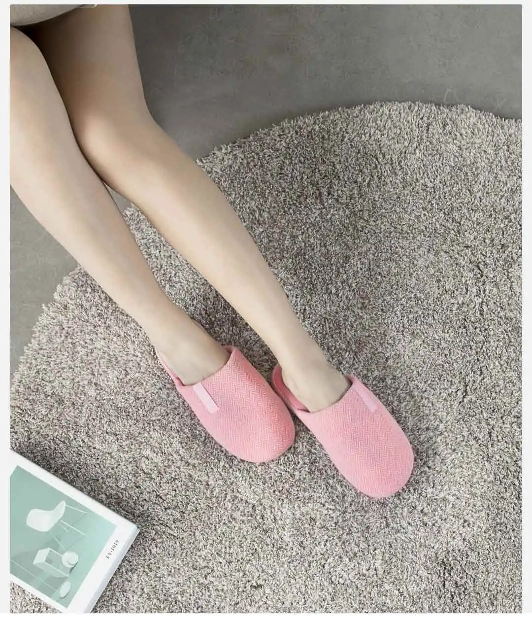 Xiaomi Mijia Youpin/теплые хлопковые тапочки на толстой подошве; мягкая теплая домашняя обувь; зимняя модная Милая обувь из замши для пар