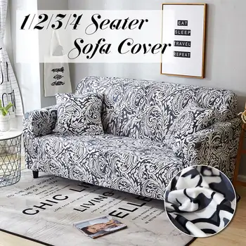

American Stretch Elastic Black Phoenix L shape Funda Sofa Slip Couch Cover for Living Room Armchair Fauteuil Protector Covers