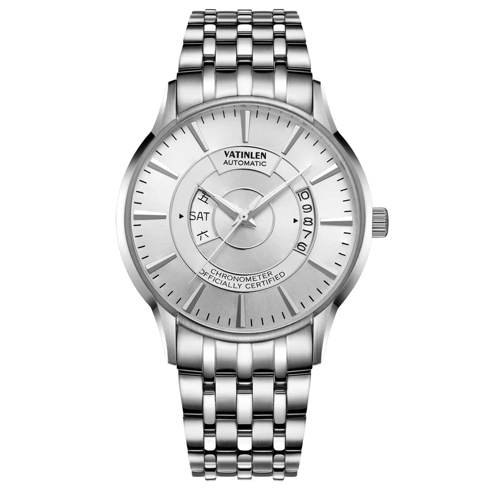 

Mechanical Man Watch Luxury Business Fashion Week Water-Resistant Stainless Steel Band Male Automatic Men Wrist Watches