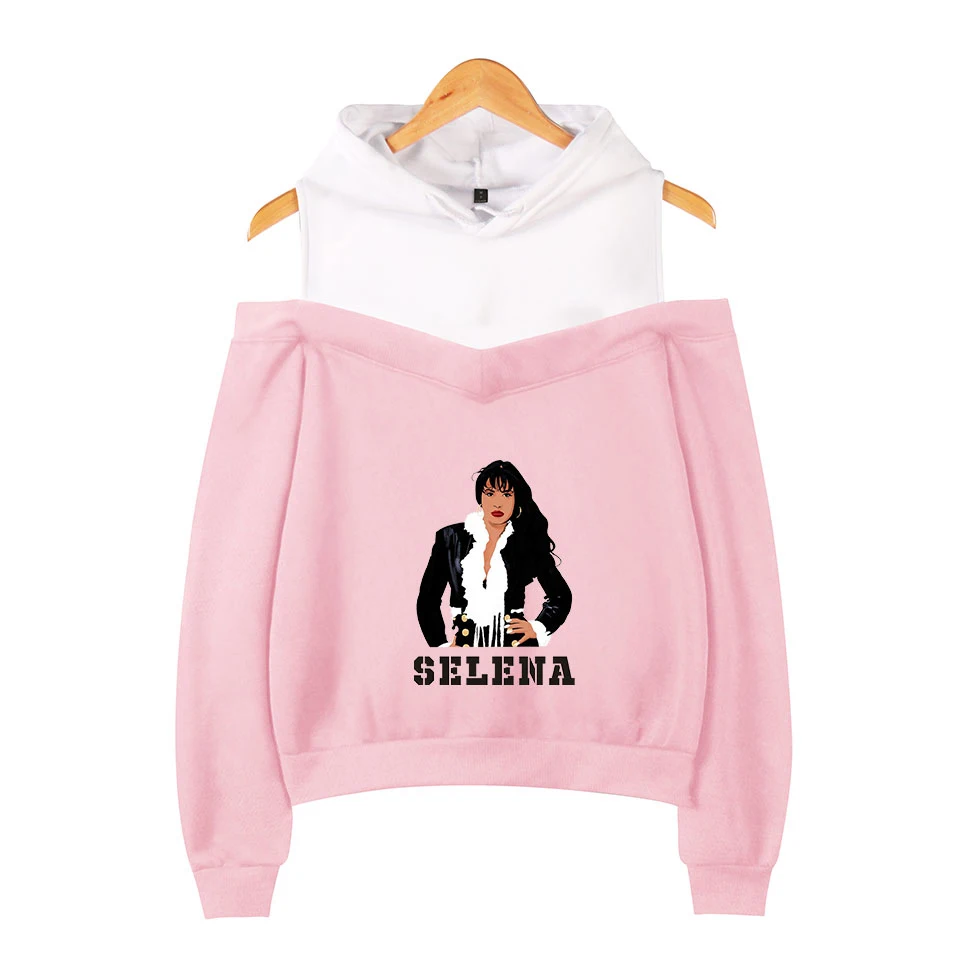 Красивая мода Selena quintanilla без бретелек толстовки для женщин известный бренд Harajuku Kpop Selena quintanilla толстовки