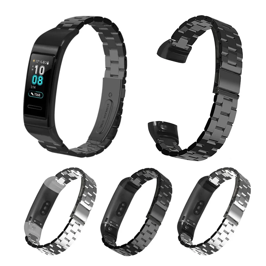 Ремешок из нержавеющей стали для смарт-часов Huawei Band 3/3 Pro | Электроника
