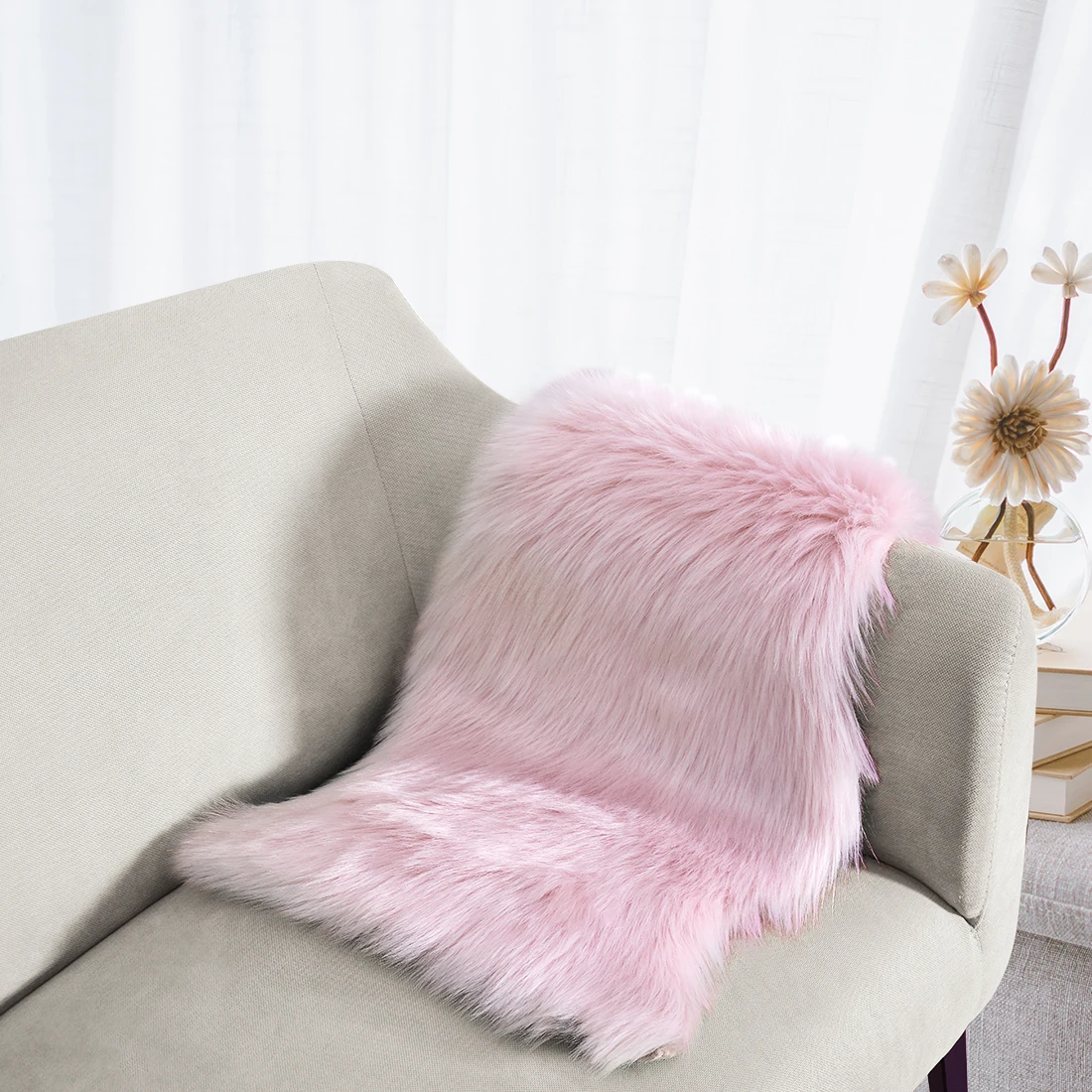 Luxury Rectangle Soft Sheepskin Fluffy Area Rug Faux White Fur Carpet Shaggy Long Hair Solid Mat Living Room Seat Pad Home Decor Luxury Rectangle Soft Sheepskin Fluffy Area Rug Faux White Fur Carpet Shaggy Long Hair Solid Mat Living Room Seat Pad Home Decor