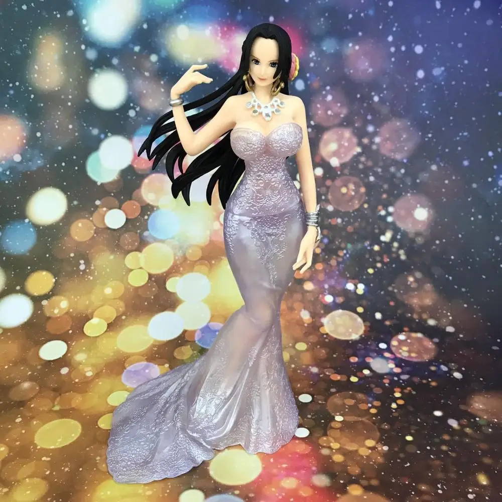 

Anime Figure 23cm One Piece Sexy Gril Boa Hancock Wedding Dress Female Emperor PVC Action Figure Collection Toys Model Gift