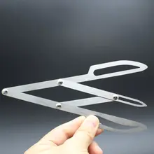 1 шт штангенциркуль трафарет для микроблейдинга Перманентный макияж дизайн золотой коэффициент измерения Штангенциркули трафарет для микроблейдинга