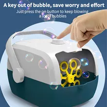 Máquina automática portátil da bolha da forma do fogão de arroz da máquina da bolha para crianças dos miúdos bolha elétrica que faz a máquina brinquedo de festa