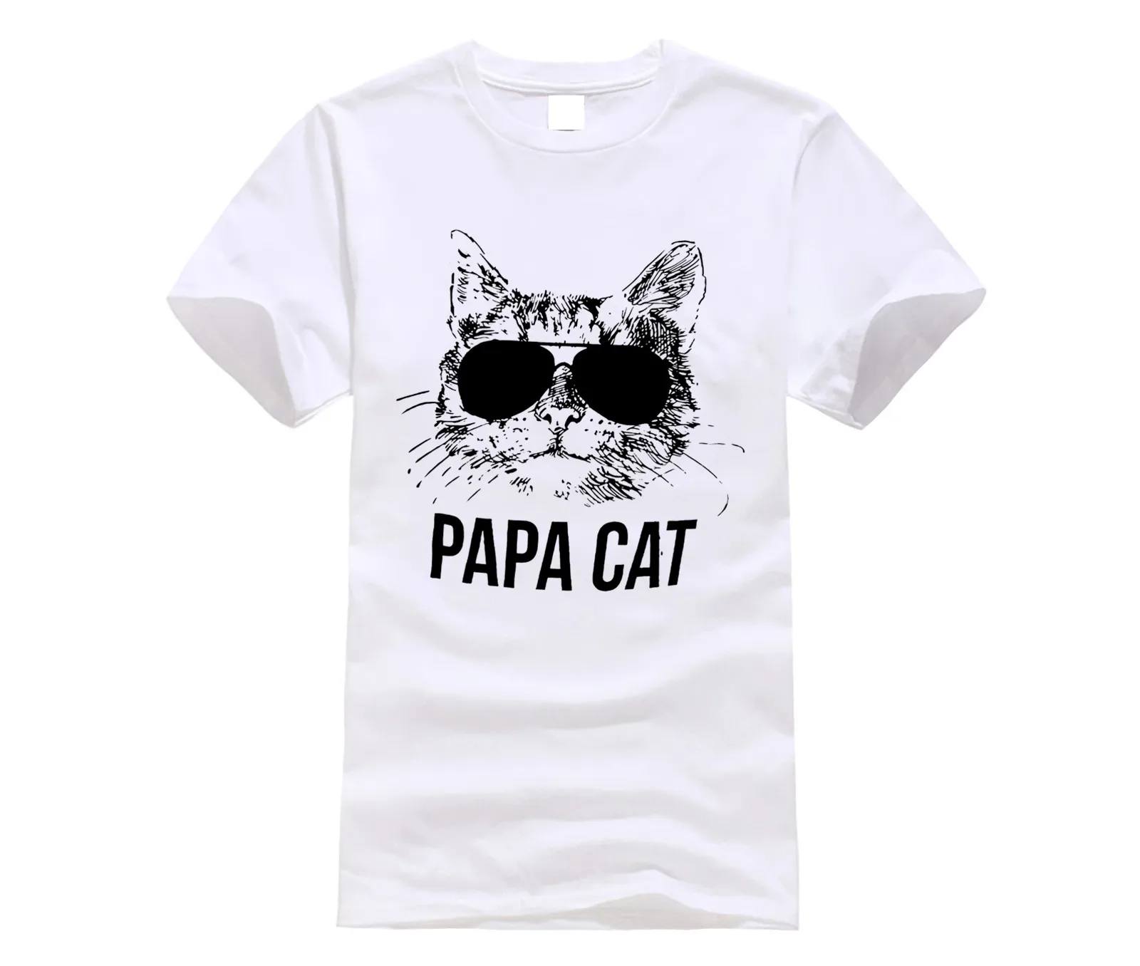 Father's day Papa и I Love ca футболка подарок для мужа для отец, папа, чтобы быть новым папа Father's day кота футболка
