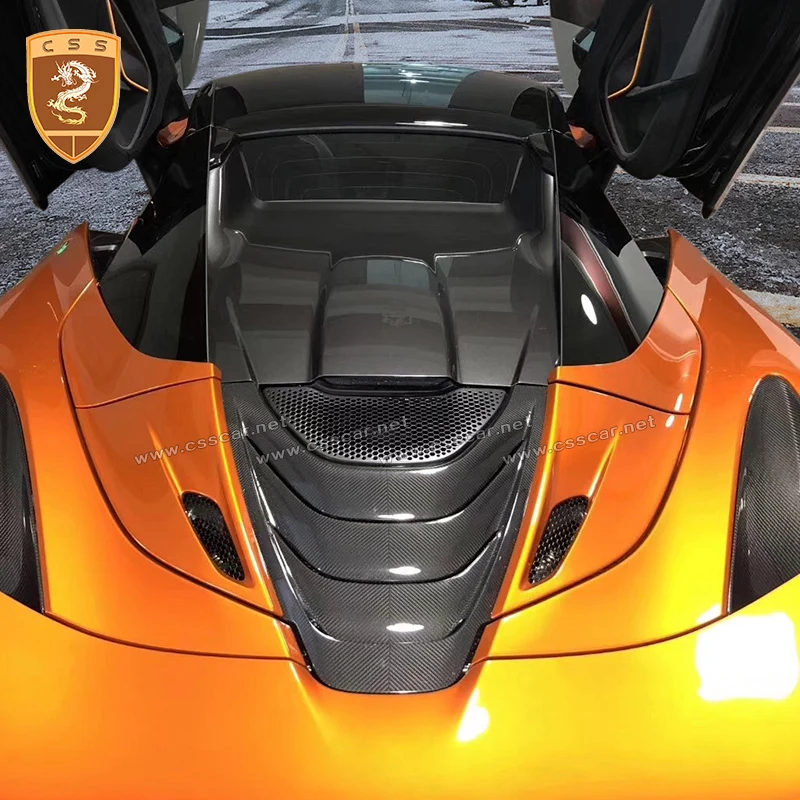 Задняя крышка двигателя из сухого углеродного волокна для McLaren 720s задняя панель в