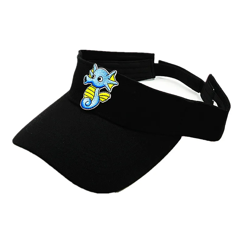 

2020 Cotton Cartoon Seahorse Embroidery Visors Baseball Cap Adjustable Snapback Cap for Men and Women 13