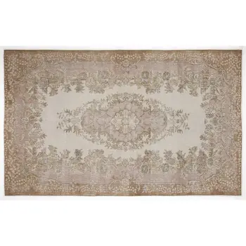 

Handmade Beige Vintage English English Area Rug 178x292 Cm-5'10''X9'7''
