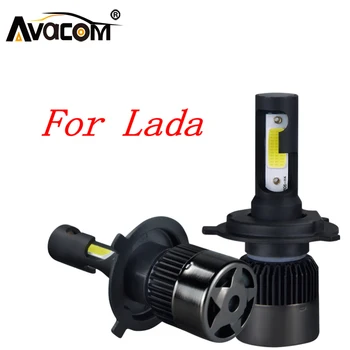 

LED Car Bulb 12V H1 H4 H7 H11 9005 9006 6500K White COB 8000Lm Auto Lamp For Lada Niva Samara Vesta Kalina Priora Granta Largus