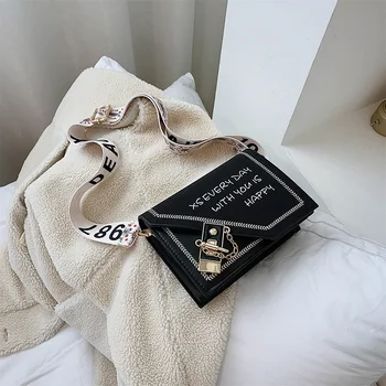 

British Fashion Simple Small Square Bag Women's Designer Handbag 2020 High-quality PU Leather Chain Mobile Phone Shoulder bags
