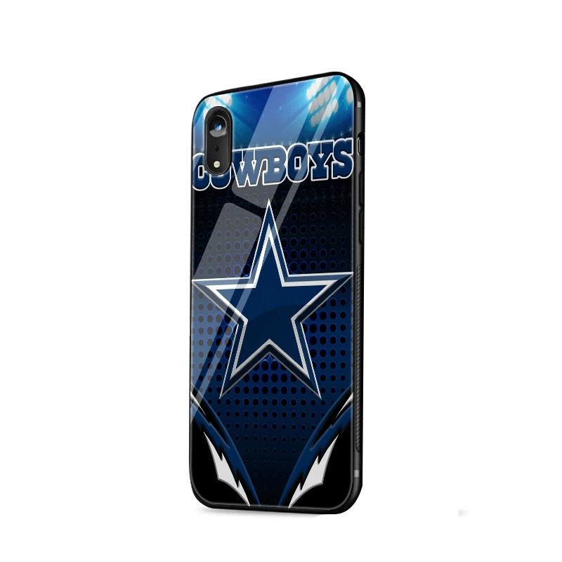 Ударопрочный чехол для телефона для iPhone 11 Pro XS MAX XR 6 6S 7 8 Plus X 5 5S SE роскошный стеклянный чехол Coque Dallas Cowboys с блестками - Цвет: G3