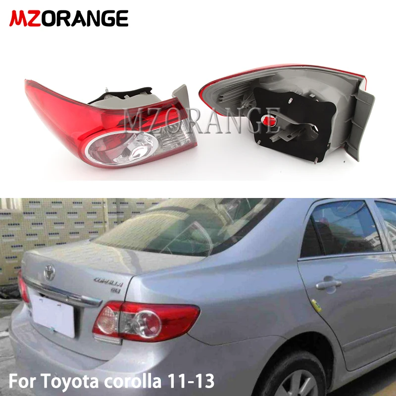 MZORANGE задние светильник для Corolla 2011 2012 2013 задний стоп-сигнал светильник задняя сигнальная лампа набор для сборки автомобилей