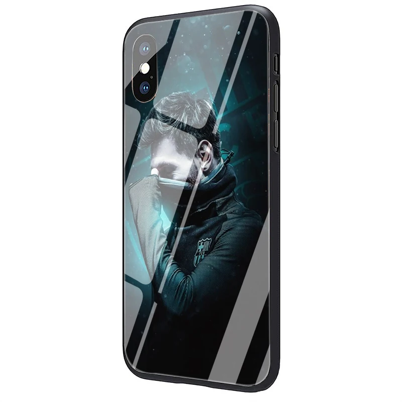 G1 Lionel messi чехол из закаленного стекла для телефона для iphone 5 5S 6 6S 7 8 Plus X XR XS 11 pro Max - Цвет: G1