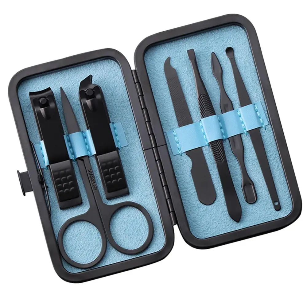7pcs/set New Manicure Nail Clippers Pedicure Set Portable Travel Hygiene Kit Stainless Steel Nail Cutter Tool Set nail clipper set nail clipper nail care kit nail scissors set nail clippers manicure pedicure kit manicure set manicure sets manicure nail clipper set nail clippers kit
