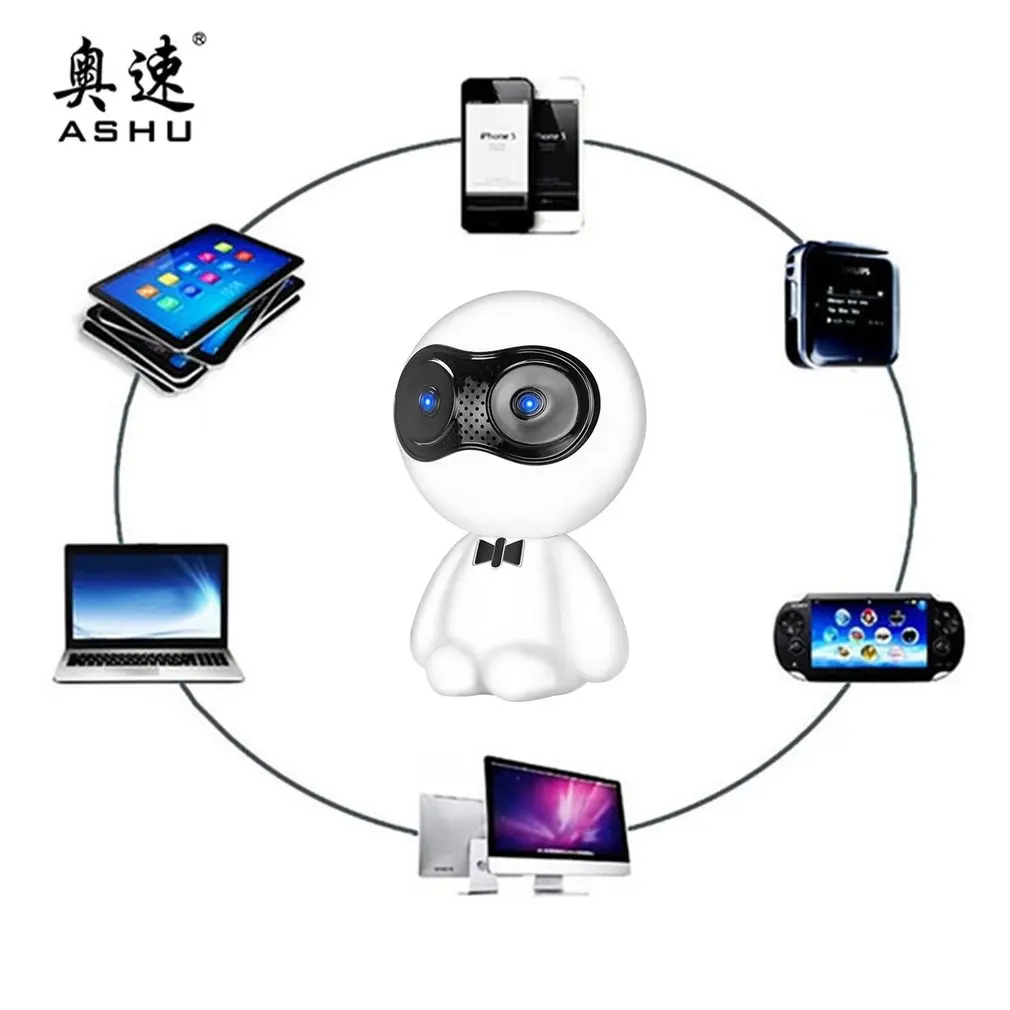 AS102 мини-динамик милый ПЭТ в виде динамик сабвуфер динамик USB Настольный громкий динамик с светодиодный для ПК ноутбука