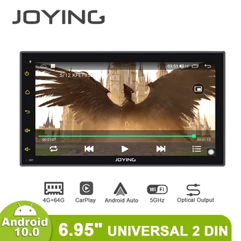 

Joying 6.95inch Double Din Universal Android Car Radio Android10 GPS Carplay Androidauto DSP SPDIF Optical Output 5G WiFi 4G SIM