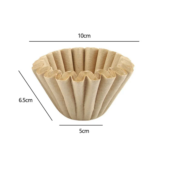 50 pcs TTLIFE Stainless Steel Coffee Dripper Foldable Filter V60 Style Coffee Drip Filter Cup Portable Reusable Paperless Pour Over - Цвет: 50 pcs