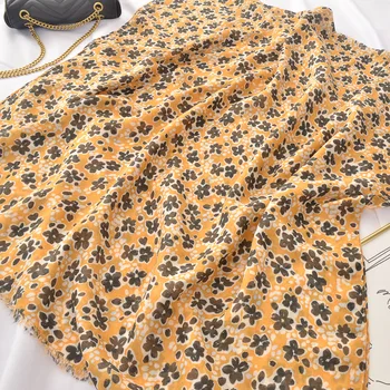 

платок женский fresh hijab scarf women autumn winter Japanese style sweet print scarf Echarpe Foulards Snood Muslim Hijab Sjaal