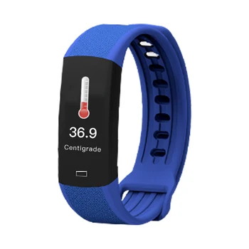 

2020 New alert Smart Watch body temperature thermometer smart bracelet IP67 waterproof SDK Heart Rate monitoring