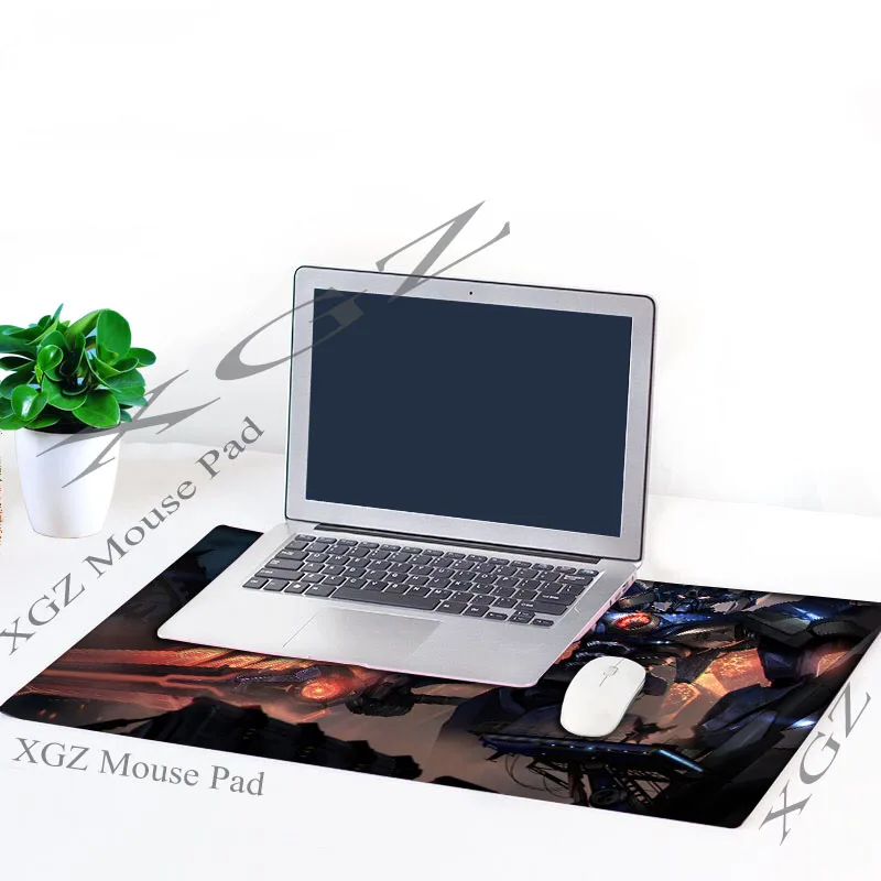  XGZ For LOL Csgo Dota Large Mouse Pad Lock Edge Custom Classic Anime Warrior Computer Desk Mat Spee