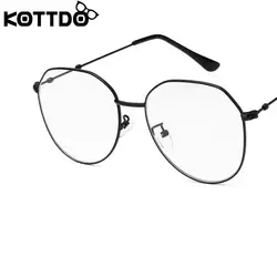 KOTTDO винтажные круглые очки оправа женские классические очки Полигон оправа для очков для мужчин компьютерные очки оправа