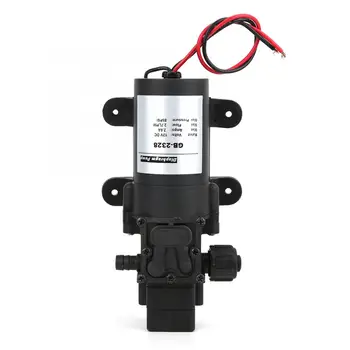 

DC 12V 85PSI Water Pump Miniature Diaphragm Self Priming Pump Pressure Switch 10-40 Meters Lift 30W