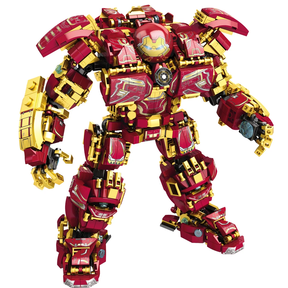 Marvel Hulkbuster War Machine Железный человек строительные блоки Супер Герои Мстители