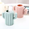 European Plastic Vase Home Decor Imitation Ceramic Cactus Vase Flower Pot Wedding Decoration Unbreakable Creative Pen Holder 2