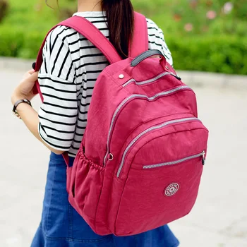 

Women's Bag,2019, New Style Double-back College Style High-capacity High-capacity Nylon .