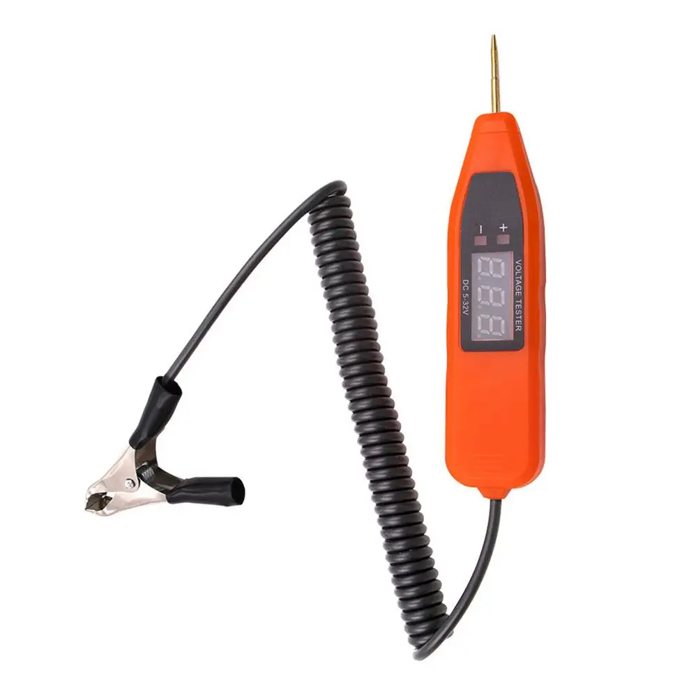 

Car Electrical Circuit Test Pen Digital Display Voltage Tester Detector Automotive Auto Voltage Meter Power Probe Lamp Test Pen