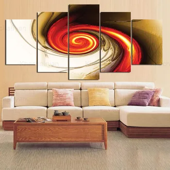 

Abstract Series Spiral Sense Living Room Canvas Painting Home Decoration Decorative Painting Five-Piece Wall Art Painting Study