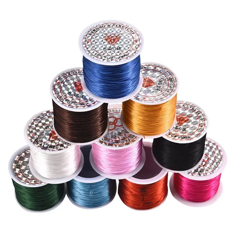

50m Strong Stretchy Beading Elastic Crystal String Cord Wire Thread Rope for DIY Bracelets Necklace Jewelry Findings Making