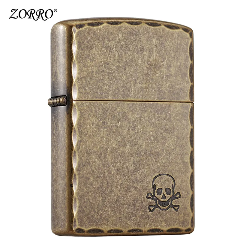 

Zorro wind proof lighter kerosene ghost creative custom knurled retro grinding wheel personality lighter for boyfriend