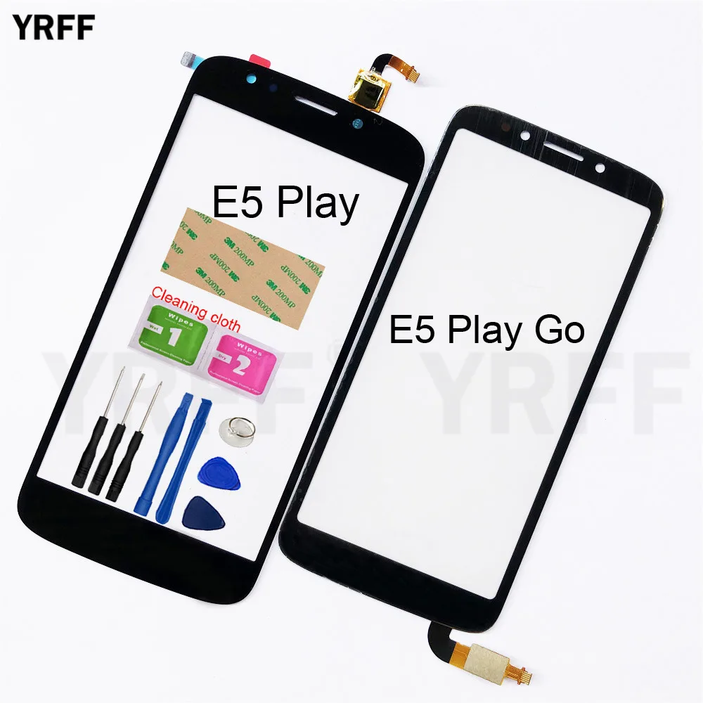 Для Moto E5 G4 Play стекло с сенсорным экраном для Motorola Moto E5 Play Go сенсорный экран дигитайзера Передняя стеклянная панель объектива