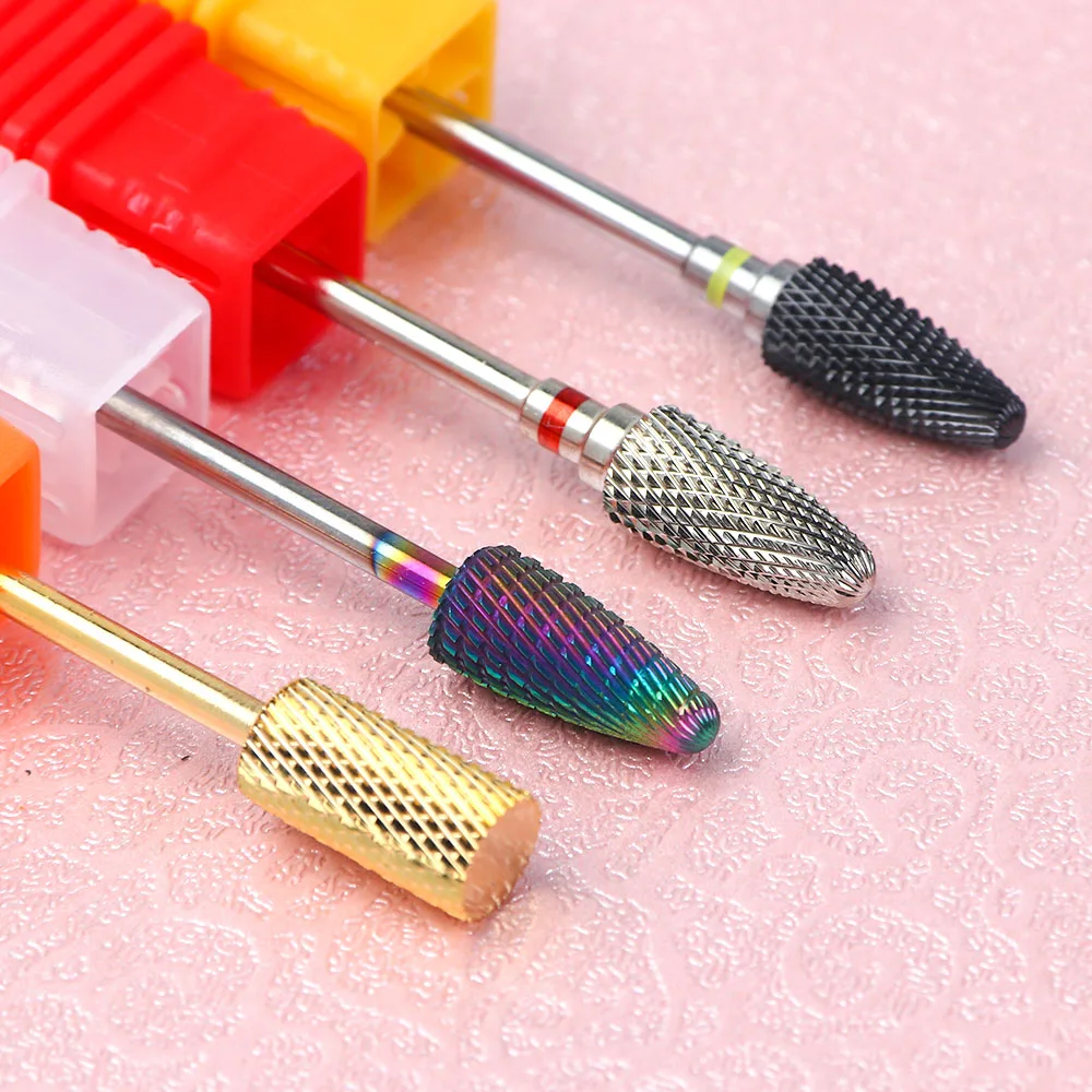 STZ 1pcs Diamond Nail Drill Bits Corundum Cutters For Manicure Machine Metal Drills Accessories Electric Burr Nail Files ZL01-04