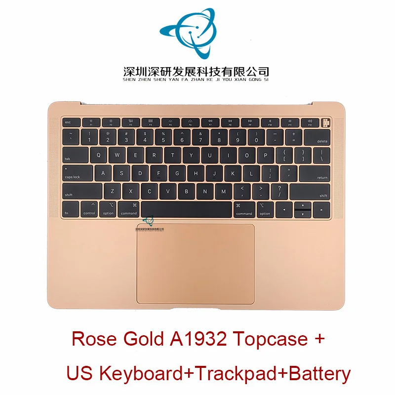 Original Rose Gold Topcase for Macbook Air 13" A1932 with US Keyboard