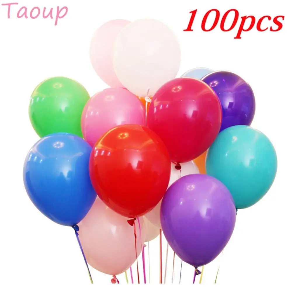 Taoup 100 шт. плотный матовый перламутровый шары из латекса круглые баллоны аксессуары Прямая свадебные воздушные шарики цифры 10 дюймов Balon Air