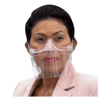 

1/2/3PCS Durable Face Mask Visor Protection Face Shield Plastic Transparent Reusable Clear Face Masks Man Woman Masque D50