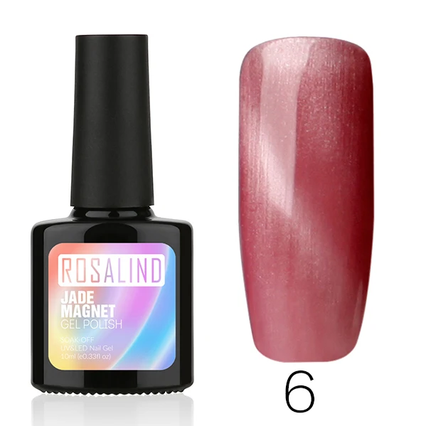 RBH06 ROSALIND гель 1S 10 мл H01-15 нефритовый кошачий глаз Гель-лак для использования с магнитом-лаком УФ светодиодный лак для ногтей долговечный впитывающий Гель-лак - Цвет: RBH06