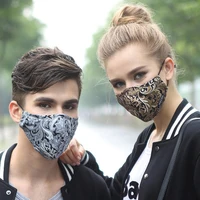 Anti-dust Face Mask Cotton Washable Reusable Non Disposable Mask Winter Anti-PM2.5 Mouth with Filter Cloth Black Mask Man Women 2