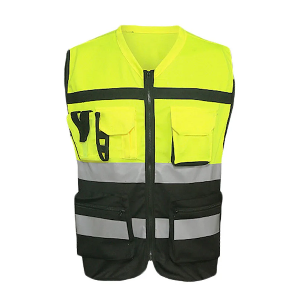 

Safety Vest Reflective Driving Jacket Night Security Waistcoat with Pockets VH99