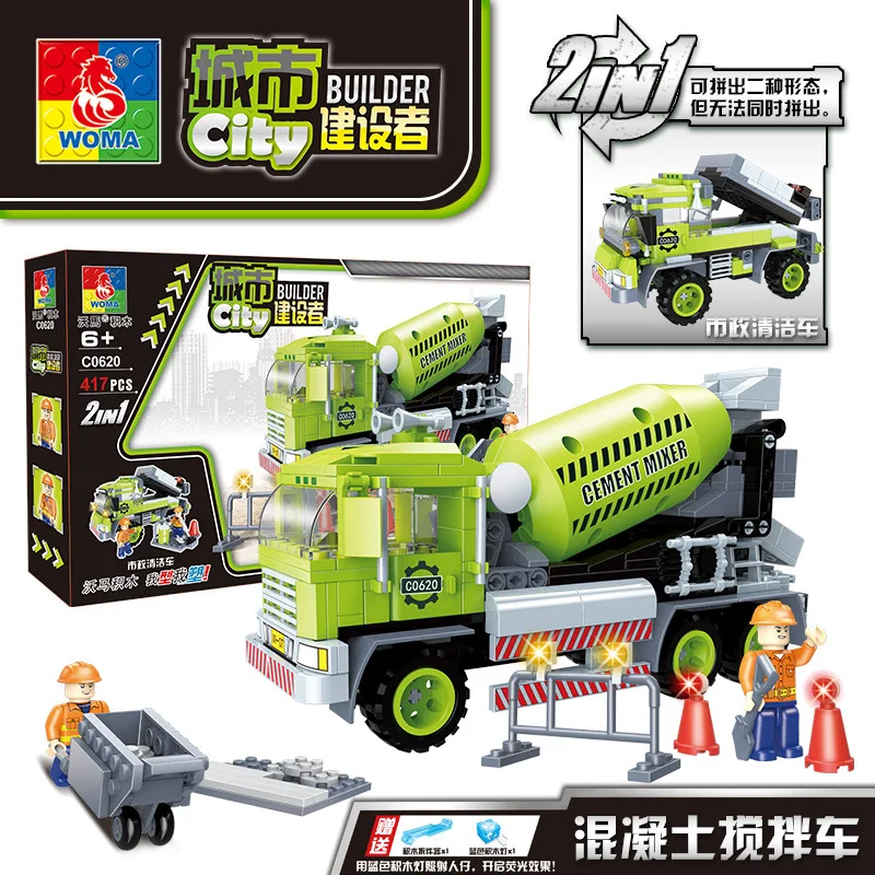 

Wma City Builders Series Children Small Particles 2 Kinds of Assembling Fight Inserted Form Building Blocks Educational ENLIGHTE