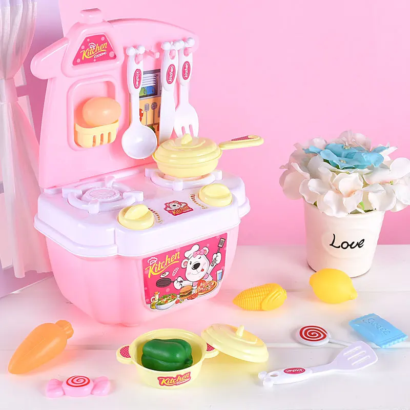 

4549 Cooking Baby, Cross Cook CHILDREN'S Toy Every Family Colorful Box Tableware Mini Small Made in China