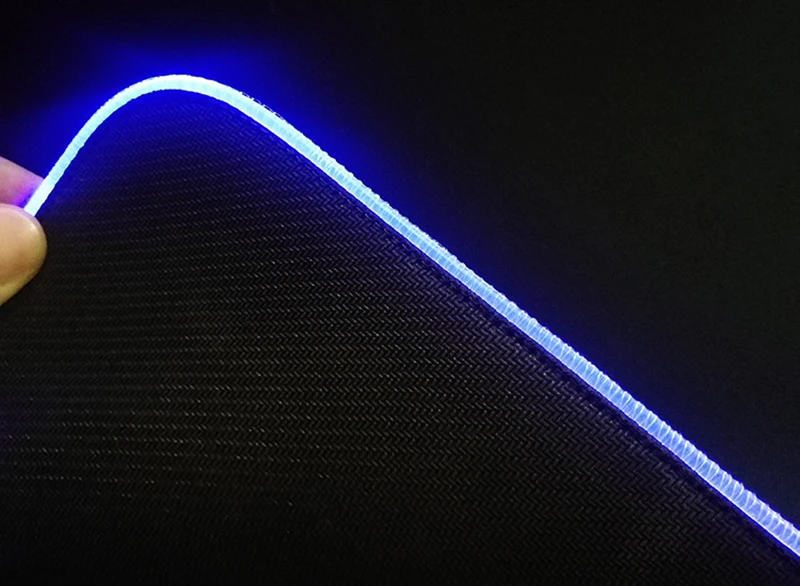 RGB светящийся игровой коврик для мыши цветной Большой светящийся USB светодиодный с расширенной подсветкой Клавиатура PU нескользящий коврик для одеяла
