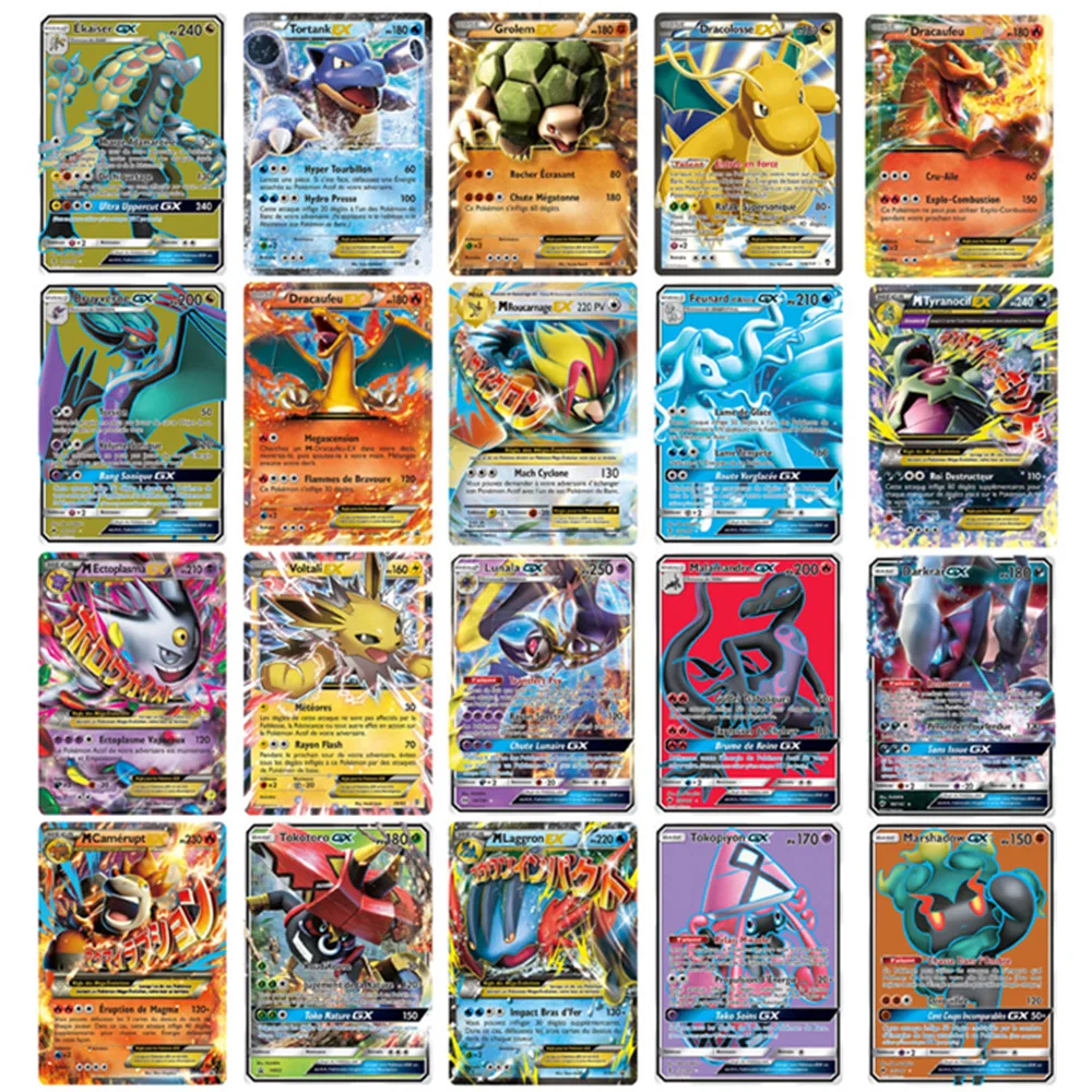 New Pokemon French Card GX MEGA Shining Cards Game Battle Carte Trading Cards Game Children Toy New Pokemon French Card GX MEGA Shining Cards Game Battle Carte Trading Cards Game Children Toy