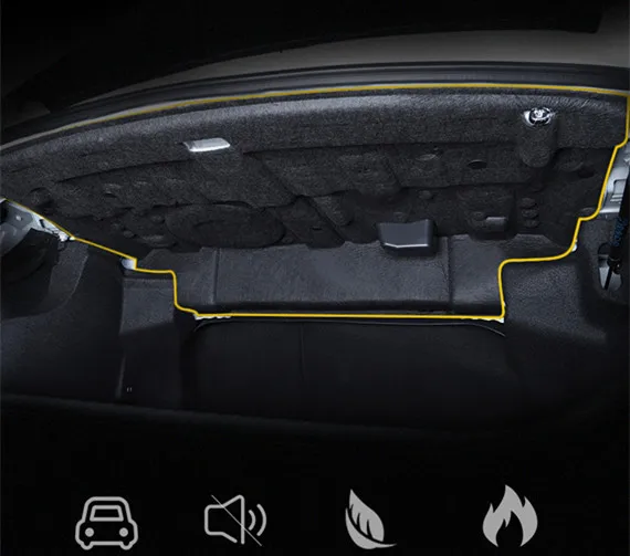 Для TOYOTA AVALON Автомобильный багажник звукоизоляция хлопок высокая температура сопротивление хвост коробка звукоизоляция хлопок