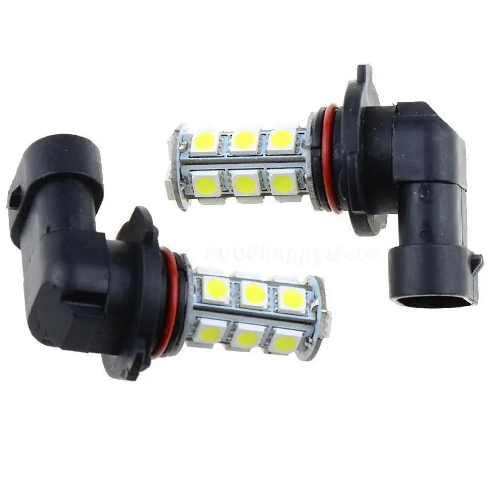 2 шт 12V HB3 9005 18SMD 5050 светодиодный Белый светодиодный автомобиль DRL Противотуманные фары дальнего света фар лампа