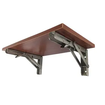 

Thickened folding stainless steel triangle bracket rack rack wall hanging shelf shelf shelf bearing bracket