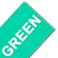 white on green